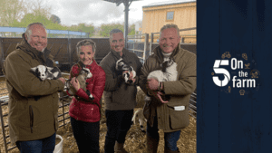 Jules Hudson, Helen Skelton and Rob & Dave from 5 on the Farm
